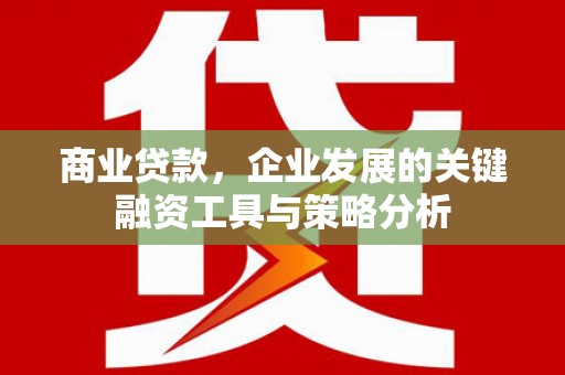 明港商业贷款，企业发展的关键融资工具与策略分析