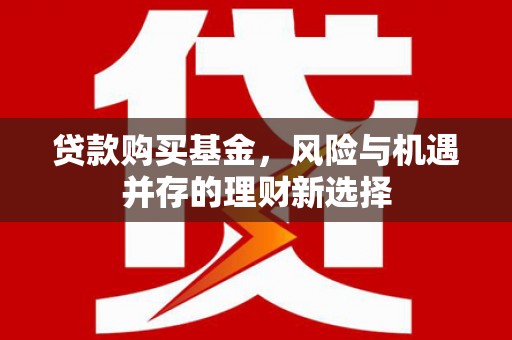明港贷款购买基金，风险与机遇并存的理财新选择