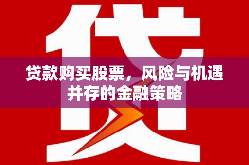 明港贷款购买股票，风险与机遇并存的金融策略